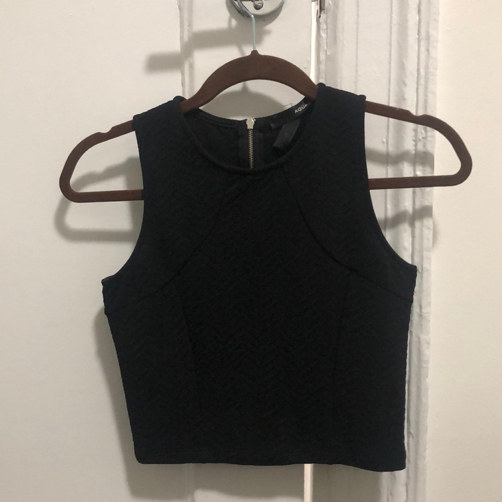 Aqua crop top